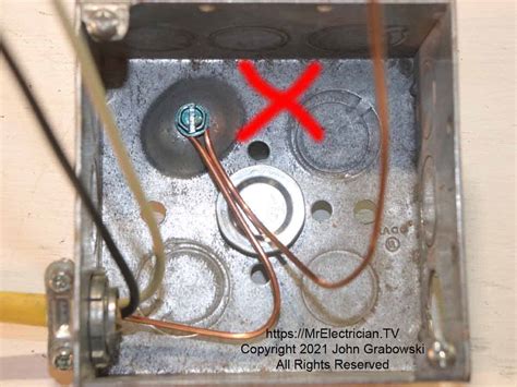 can i ground an outlet to a metal box|grounding screws for metal boxes.